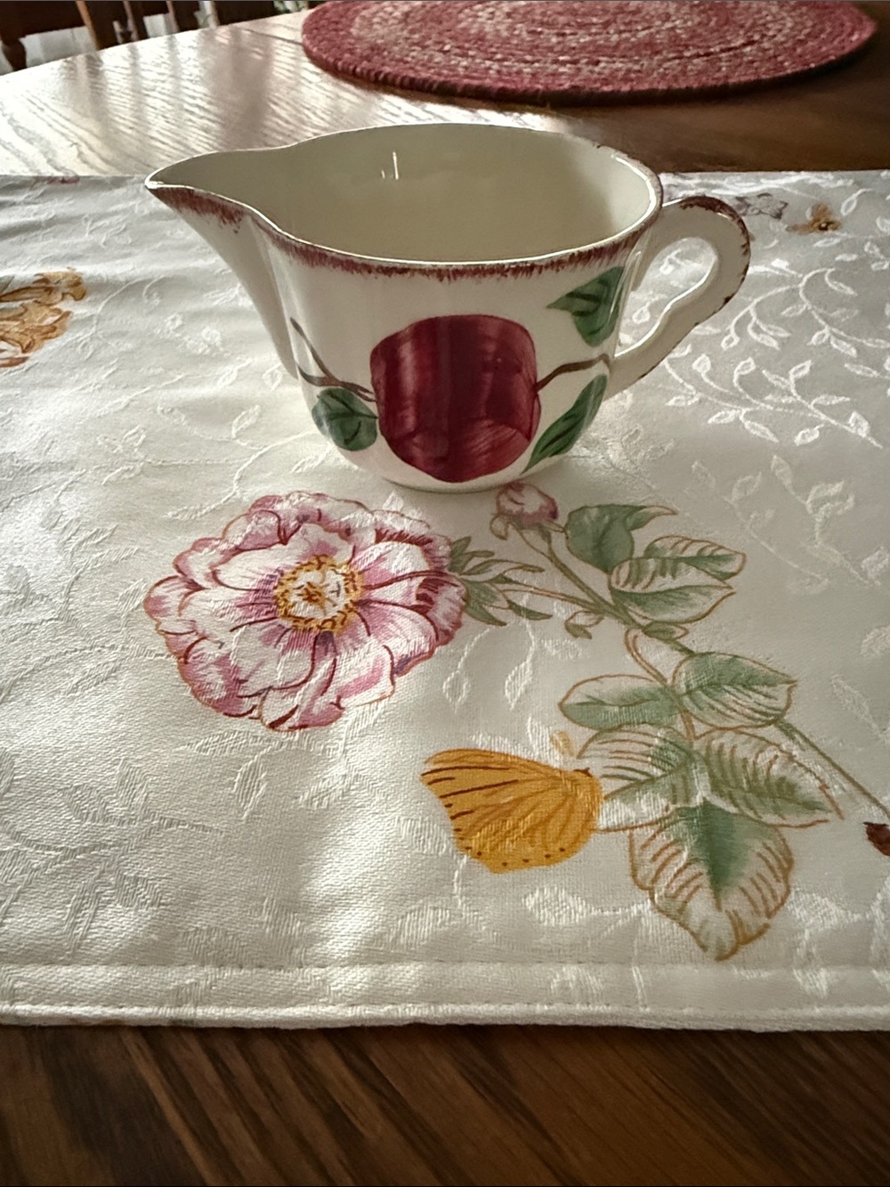 Blue Ridge Southern Pottery Apple Creamer